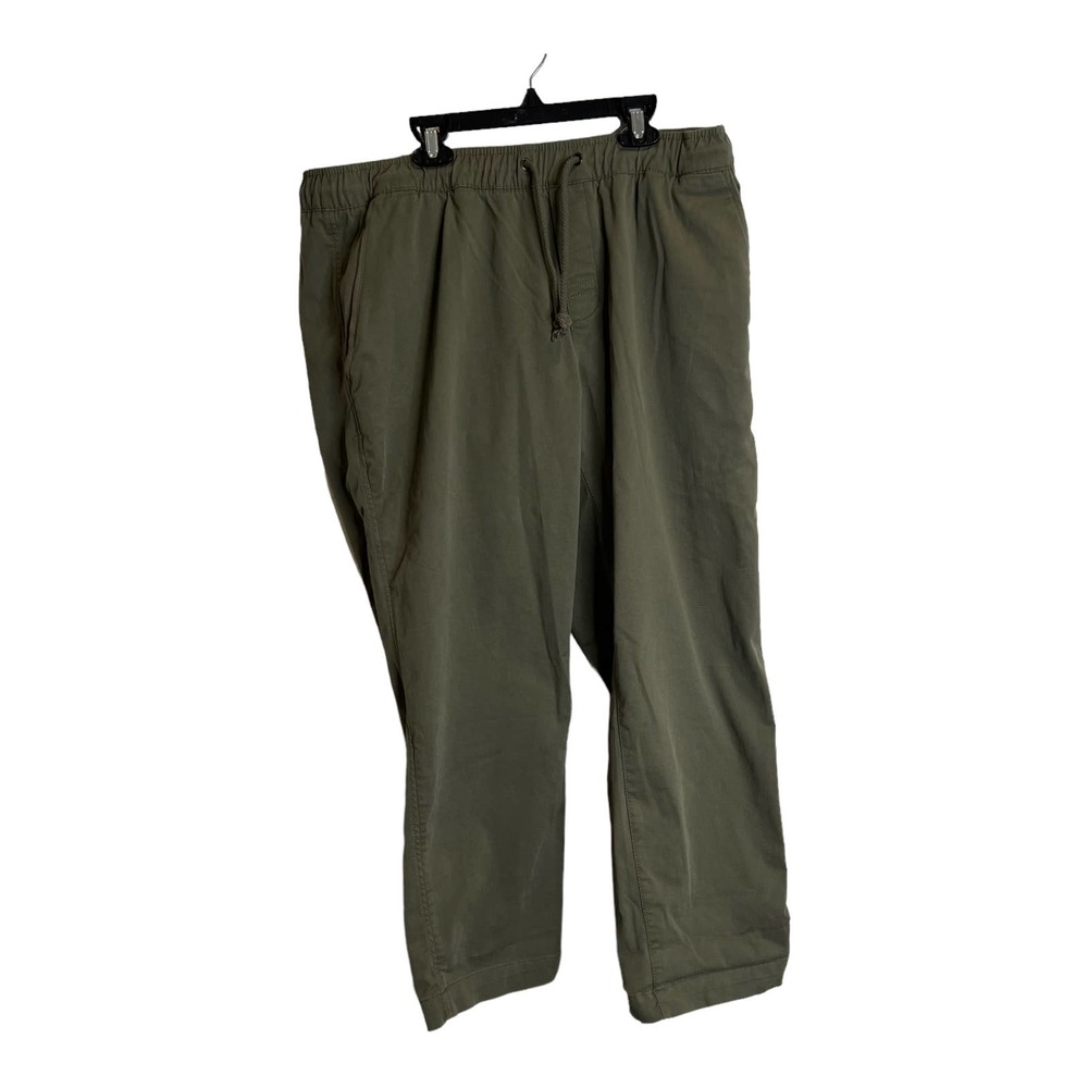 LL Bean Men’s Comfort Stretch Dock Pants Dusty Olive Coolmax Standard Fit 36x28